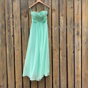 Mint green maxi (bridesmaid/prom)